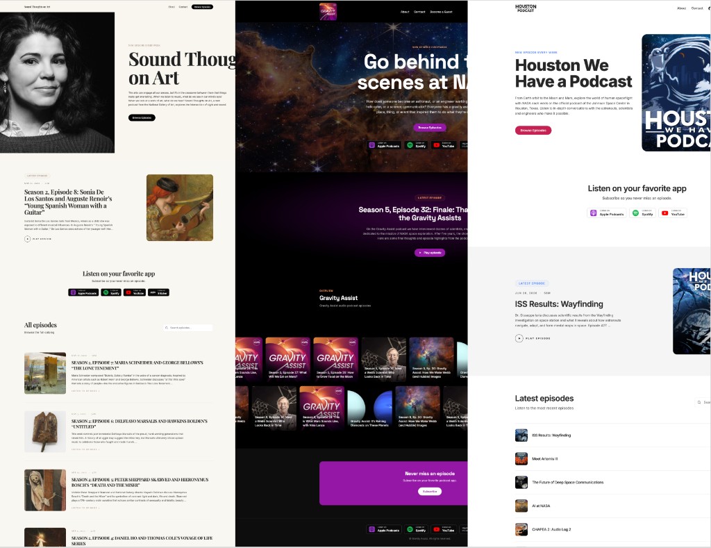Customize Buzzsprout website alternative
